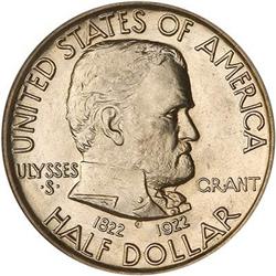 Lot 880 - 1922 Grant Half Dollar, No Star PCGS MS65