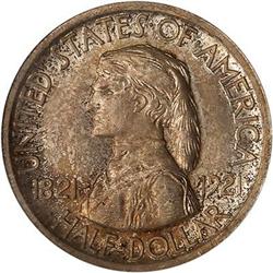 Lot 883 - 1921 Missouri Half Dollar, no 2 x 4 NGC MS65