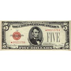 Lot 912 - 1928, $5 Legal Tender Note. Fr-1525*. KL-1639*