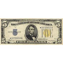 Lot 913 - 1934-A, $5 Silver Certificate. Fr-1651*. KL-1652*