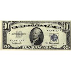 Lot 914 - 1953-A, $10 Silver Certificate. Fr-1707*. KL-1972*