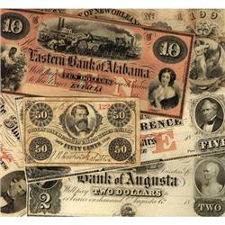 Lot 921 - Southern Broken Bank Note Lot (51 pcs).