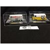 Image 1 : 1960 VW Delivery Van Mono 1 Plus a 1965 Ford Econoline Van Mono 1. Both in Museum Cases. 1:63 Scale.