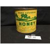 Image 1 : Vintage Pure Canadian Honey 4lb Tin From Pleasantdale Saskatchewan