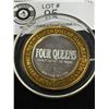 Image 2 : Limited Edition $10 Gaming Token. .999 Fine Silver. Four Queens Casino Las Vegas