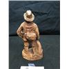 Image 3 : Wood Carving Hunter with Dog 6" Tall