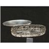 Image 3 : A Nice Crystal Dish with A Silver Hallmarked Sterling Silver  Lid