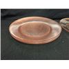 Image 2 : 4 Pink Depression Glass Plates