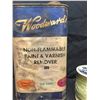 Image 3 : Woodwards Fishing Line Spool Plaza Woodward's Non-Flammable Paint and Varnish Remover Tin. Empty