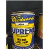 Image 3 : Woodwards Supreme Interior Latex Paint Tin. A Woodward's Quick Drying Floor and Interior Varnish Tin
