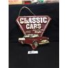 Image 1 : A Newer Tin Sign. Rustic Looking. Classic Cars Real Vintage Syle