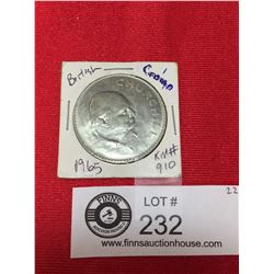 1965 Churchill 1 Crown Coin in a Holder