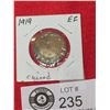 Image 1 : Canadian Large Penny from 1919 in A Coin Holder