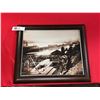 Image 1 : Framed Photo of the First Train into Vancouver 1890's Photo is 17" w x 14" h