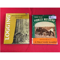 Vintage Hard Cover Books 2 of them are  British Columbia.History and Pioneer Motoring