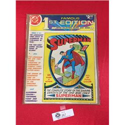 DC Comics First Edition Limited Collectors Gold Mint Series Superman In Bag on Cardboard. Oversize C