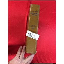 Vintage Hard Cover Book. US News and World Report Volume 59 1965
