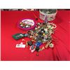 Image 1 : A Vintage Tin Filled with Vintage Costume Jewelty, Buttons, etc.