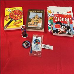 Lot of Disney Books Travel Tags, Buttons, etc