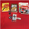 Image 1 : Lot of Disney Books Travel Tags, Buttons, etc
