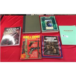 Lot of Books on Guns. Includes a Winchester Product Catalogue