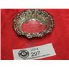 Image 1 : Hallmarked Sterling Silver Fancy Circular Candy Dish. Birmingham 1907