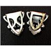 Image 2 : A Pair of Art Deco 1930's Rhinestone Jewelry Clip on Earrings.