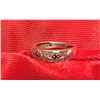 Image 2 : A Sterling Silver Ring with 3 small Saphires with Hallmark