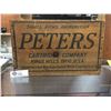 Image 1 : Vintage Peters 12 Gauge Loded Shell Ammo Wooden Box In Very Good Condition. Nice Graphics. 14.5" w x