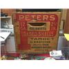 Image 2 : Vintage Peters 12 Gauge Loded Shell Ammo Wooden Box In Very Good Condition. Nice Graphics. 14.5" w x