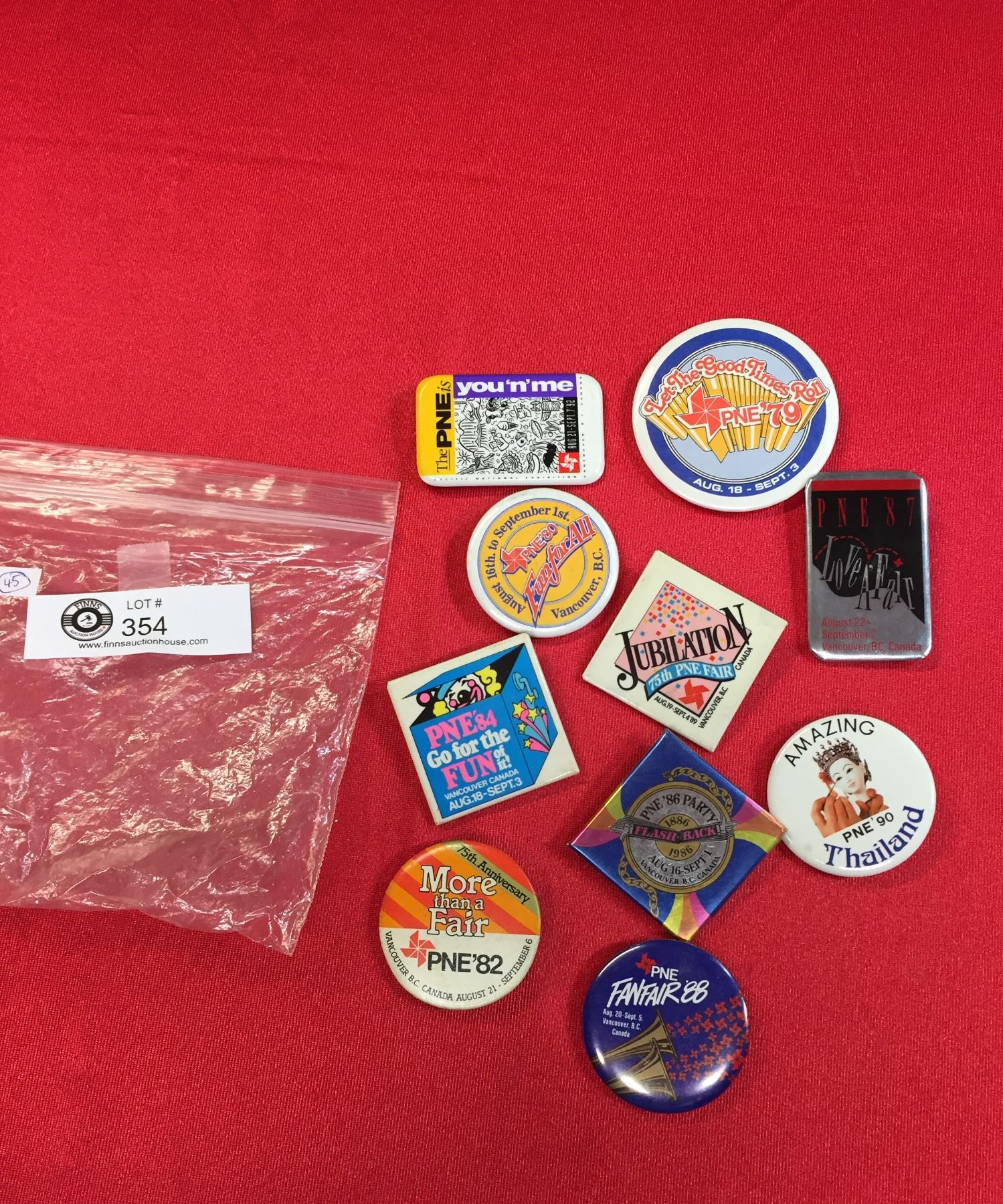 10 Vintage Pne Pacific National Exhibition Pins