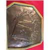 Image 2 : A Copper Art Piece with 3 Cards Embossed with Flames. Ace of Spades, Ace of Diamonds and Ace of Club