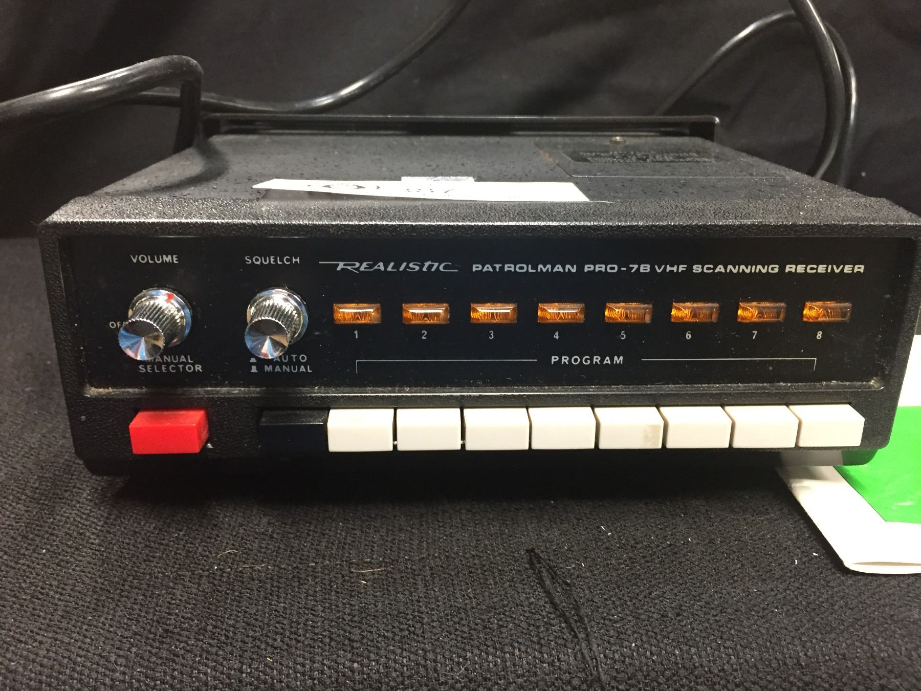 Vintage Realistic Programmable Scanner with Manual