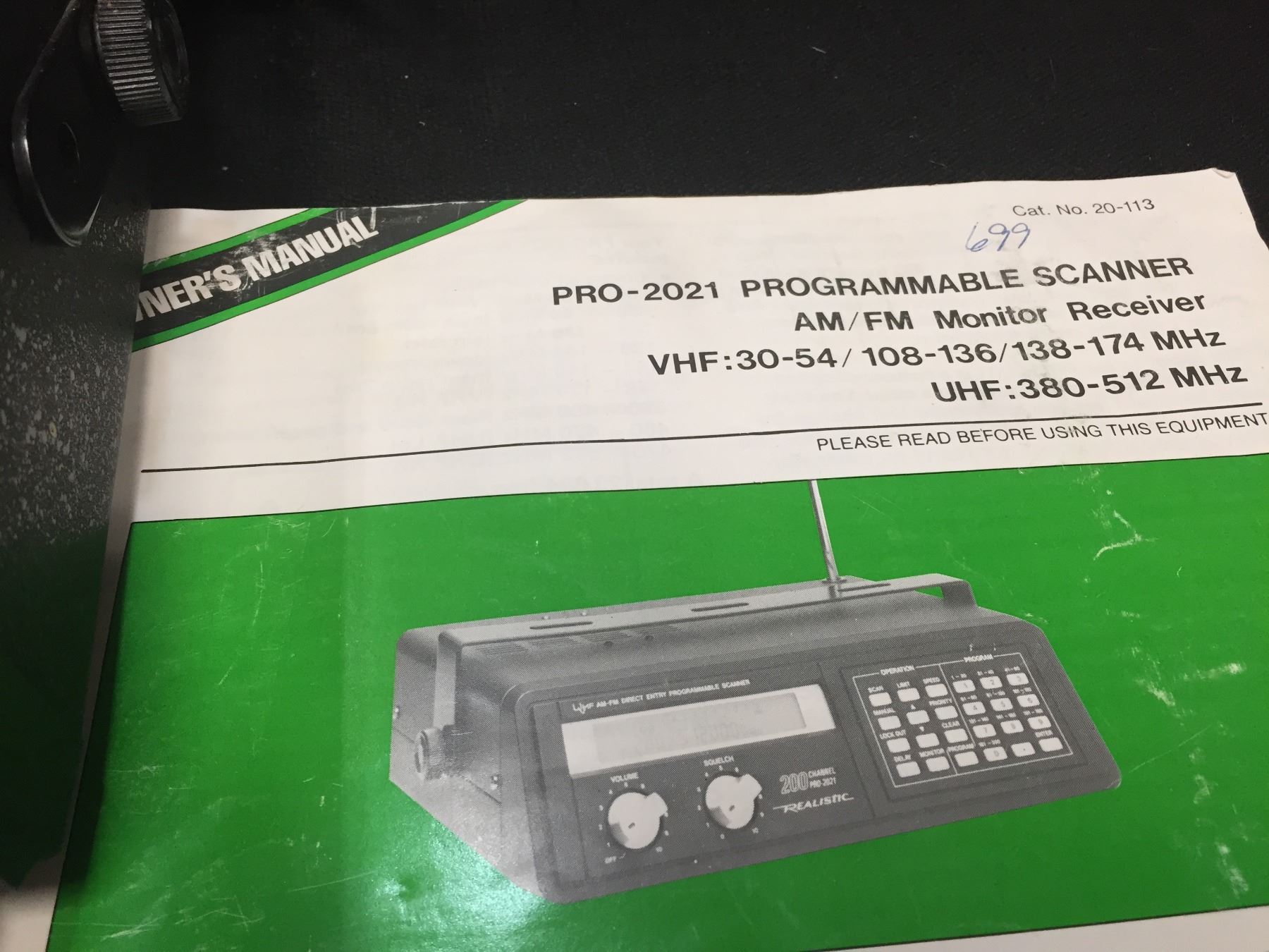 Vintage Realistic Programmable Scanner with Manual