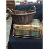 Image 2 : Lot of 4 Different Baskets. Woven and Wicker