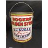 Image 2 : Vintage Roger's Golden Syrup Tin 10lb PLUS a Fraser Valley Farm Cleaner Tin. Both have Nice Graphics