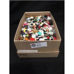 Shoebox Full of Vintage Buttons. Probably Close to 1.000