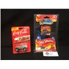 Image 1 : Hotwheels. The World's Smallest Car. Purple Passion 1990 Still In the Package Plus a Coca Cola Car S