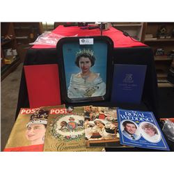 Royal Family Collectible Lot. Queen Elizabeth on a Train, Queen Elizabeth Magazine Picture Post of h