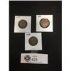 Image 1 : Canadian Large Pennies in Holders. 1916,1917, and 1918