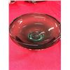 Image 2 : Mid Century Modern Dishes. A Green Bowl and a Red Rectangular Plate