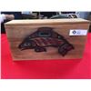 Image 1 : A Native Salmon Picture on a Wooden Box. New. 16" w x 8" h x 4.5" Thick