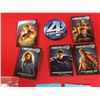 Image 2 : Lot of 5 Fantastic Four Buttons + 2 Unopened Spawn Packages with Posgs Milk Cups Inside.
