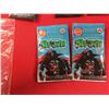 Image 3 : Lot of 5 Fantastic Four Buttons + 2 Unopened Spawn Packages with Posgs Milk Cups Inside.