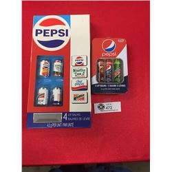 Pepsi Lip Balms. In the Shape of Pop Cans. 2 Packages