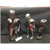 Image 1 : 3 Wooden African Art Statues/ Decorations