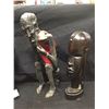 Image 2 : 3 Wooden African Art Statues/ Decorations