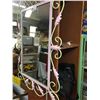 Image 2 : Vintage Metal Mirror. Measures 41" h x 23"w No Shipping