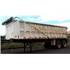 Image 1 : 1995 Double Axle J&J Truck Bodies Dump Trailer w/ Side Door & Tarp Roller