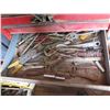 Image 9 : Snap-On 2 Piece Red Metal Tool Chest w/ Misc Tools in Drawers